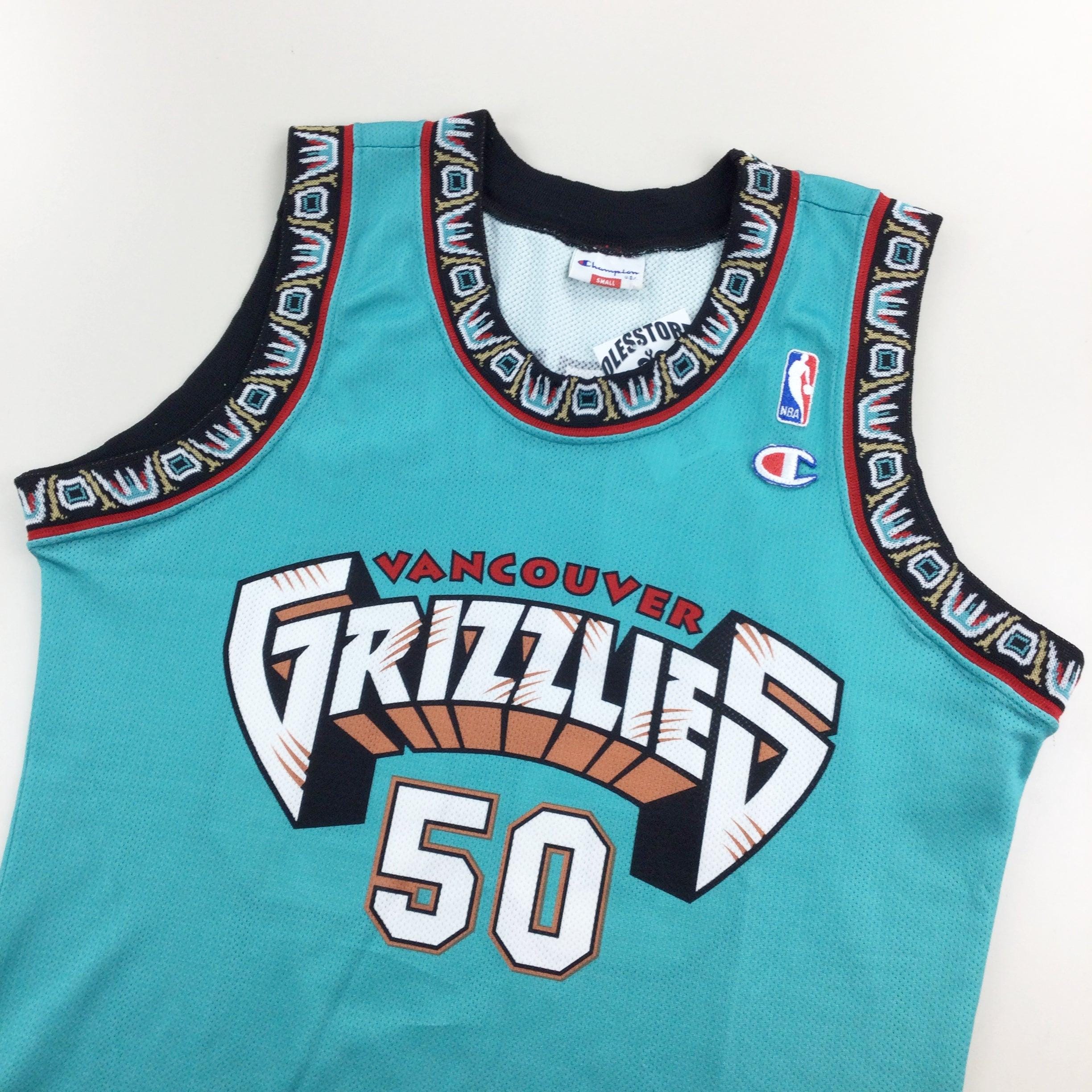 Vintage Champion 90s Vancouver Grizzlies NBA 'reeves' Trikot