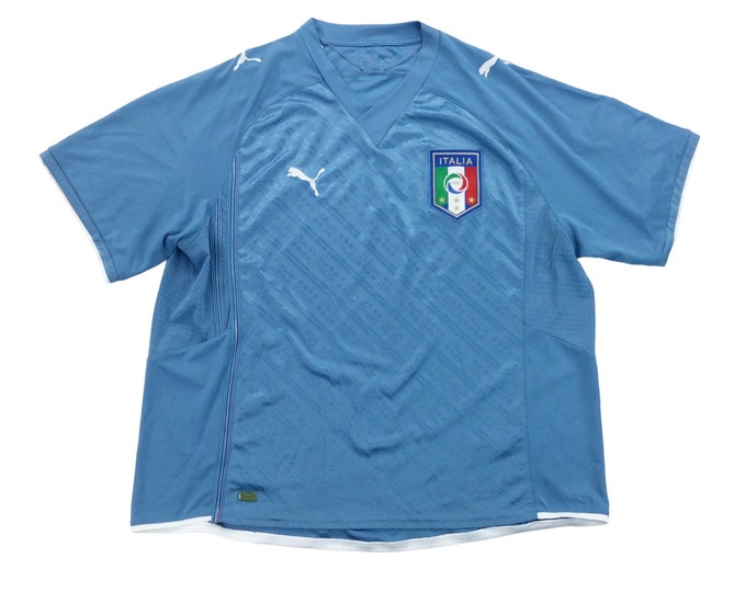 Vintage Puma Italy Football Sport Jersey - XL Size Men Soccer Sport Trikot Male pre-owned Jersey