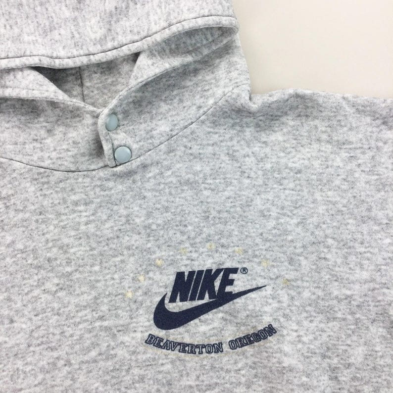 Vintage Nike 80s Beaverton Oregon Hoodie - Damen/M Size Men Pullover Male Jumper pre-owned image 4