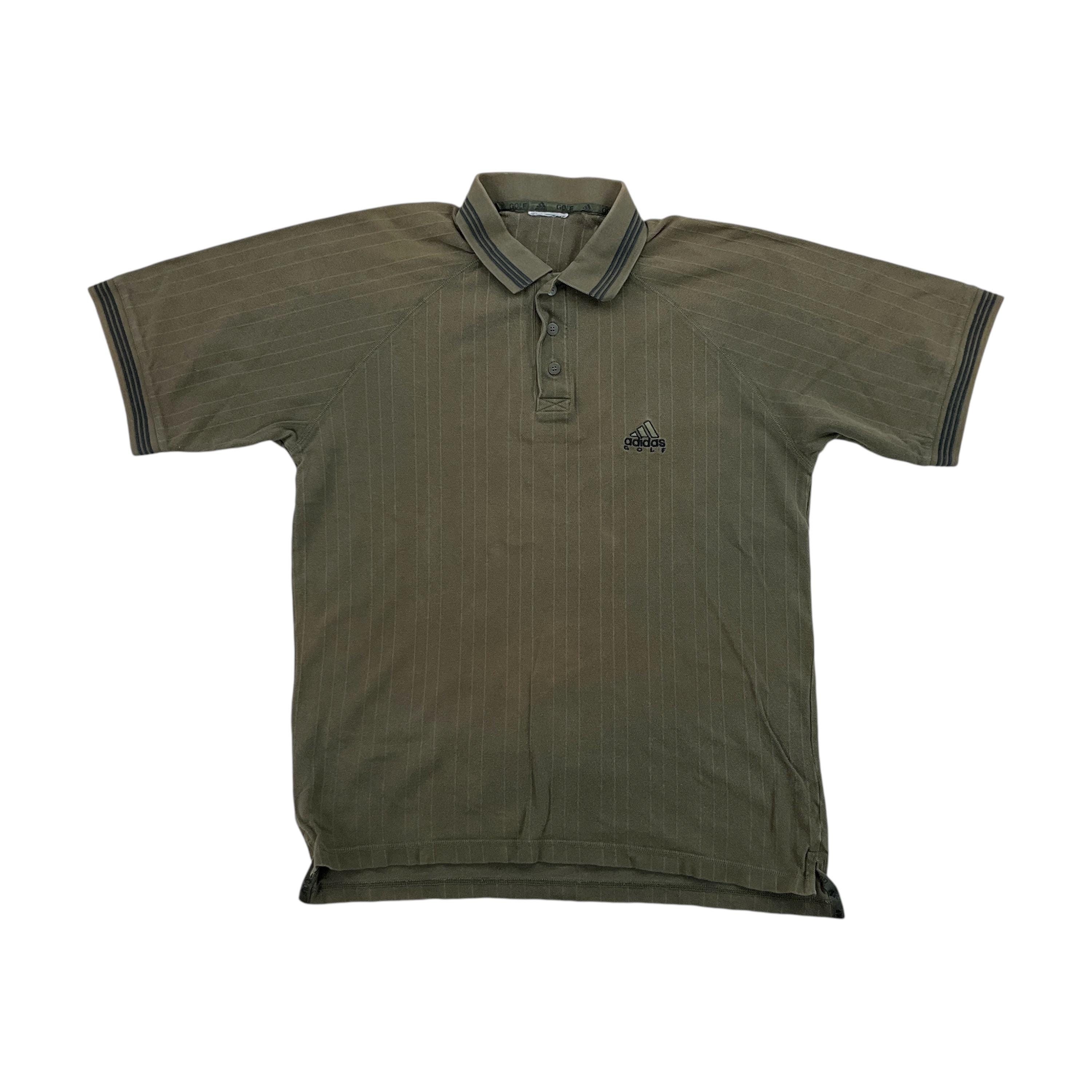 Vintage Adidas 90s GOLF Polo Shirt - Large Size Men Top Male Pre