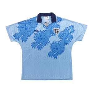 Vintage Umbro England UK Trikot 1992 - XL Size Men Soccer Sport Trikot Male pre-owned Jersey