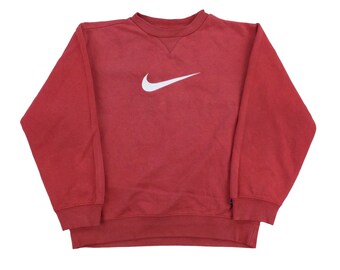 Vintage Nike Swoosh Sweatshirt - Women/XS Size Women Pullover Female Jumper pre-owned