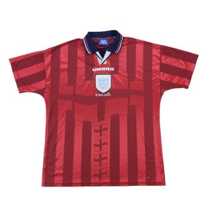 Vintage Umbro x UK England 1997 Football Trikot - XL Size Men Soccer Sport Trikot Male pre-owned Jersey
