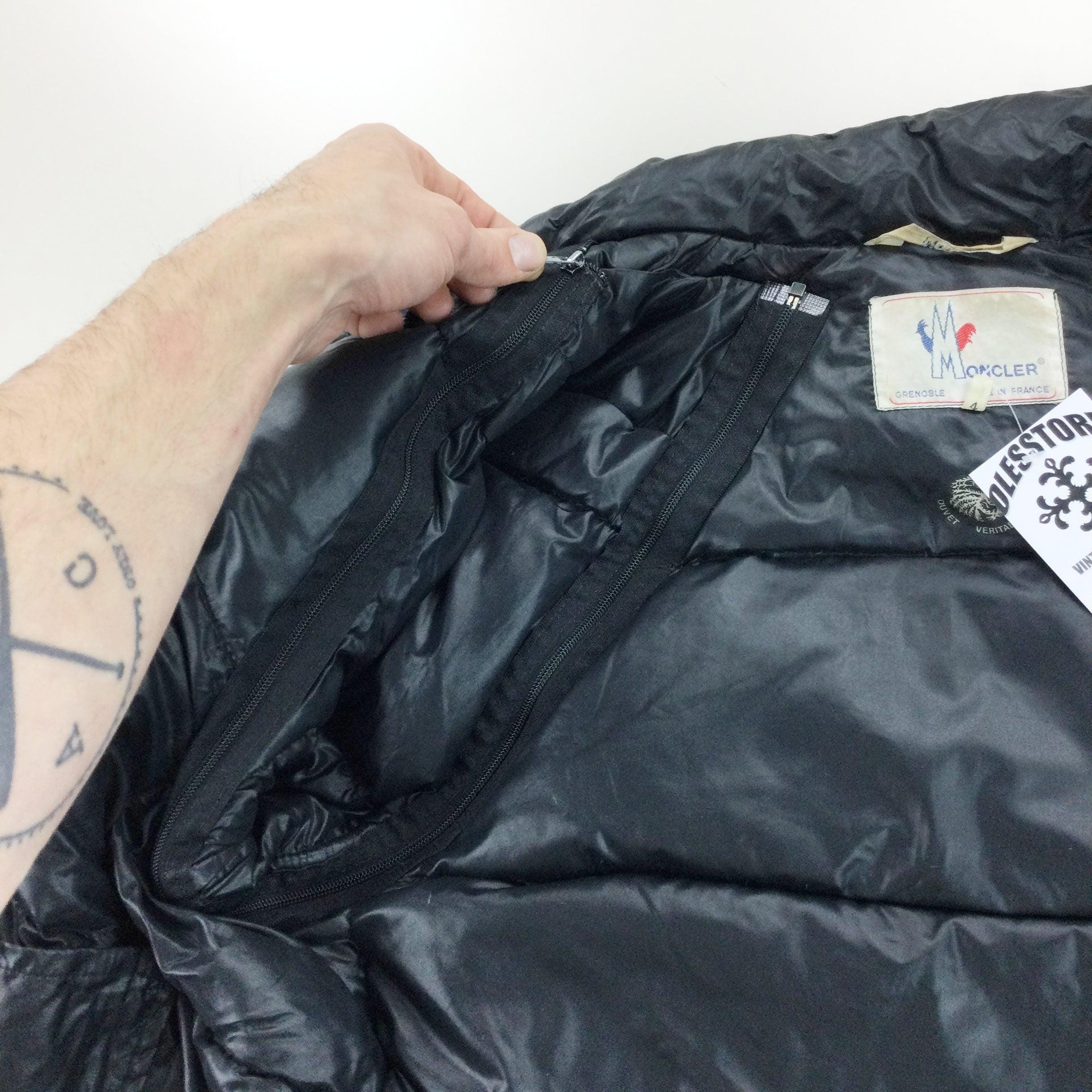 Vintage Moncler 80s Grenoble Puffer Jacke - 4/XL Size Men Winter