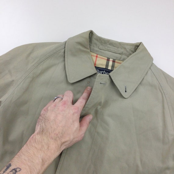 Vintage Burberry Trench Coat - Small Size Men Ove… - image 5