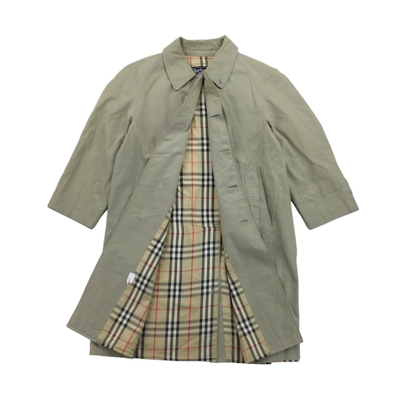 Vintage Burberry Trench Coat - Small Size Men Ove… - image 1