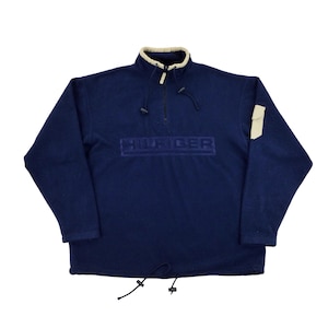 Vintage Tommy Hilfiger 90s Fleece Jumper - Medium Size Men Pullover Male Sweatshirt pre-owned