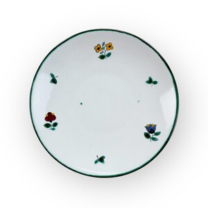 Austria Handpainted Gmundner Keramik Unterteller Streublumen Ø15 cm Handcrafted Keramos Dishes
