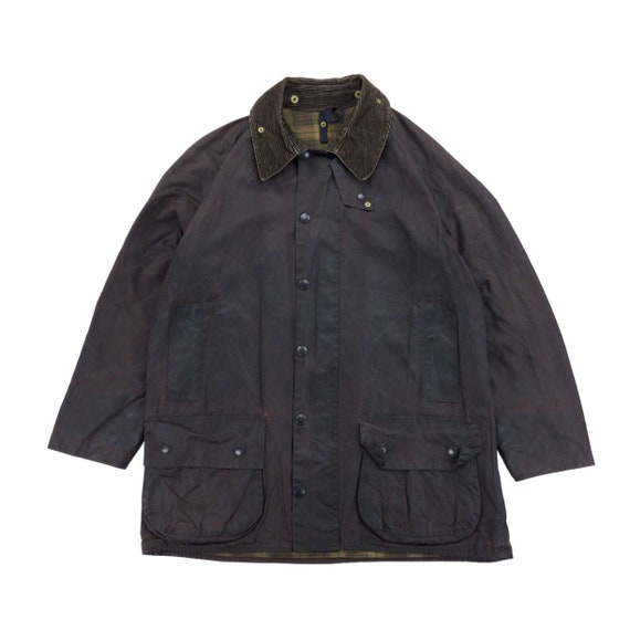 Vintage Barbour Beaufort A155 Wax Jacket - C44/11… - image 2