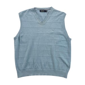 Vintage Nautica Basic Weste - Medium Size Men Pullunder Male Jumper pre-owned sleveless