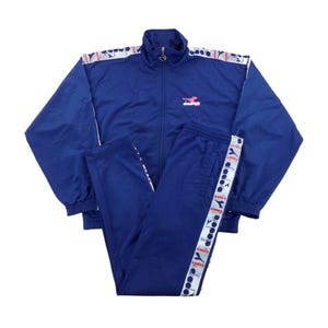 Vintage Diadora jaren 90 Sport Trainingsanzug - sportpak heren medium maat, tweedehands trainingspak heren