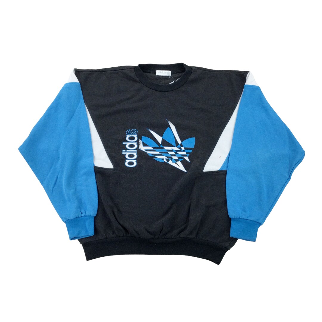 Vintage Adidas 80s Colorblock Sweatshirt XL Size Men Pullover Male ...