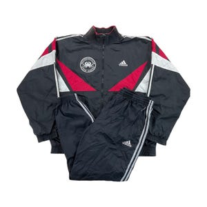 Vintage Adidas 90s Sport Tracksuit - XL Size Men Sport Suit Male pre-owned Tracksuit