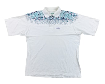 Vintage Ellesse 90s Tennis Poloshirt - XL Größe Männer Top Männlich gebrauchtes Poloshirt