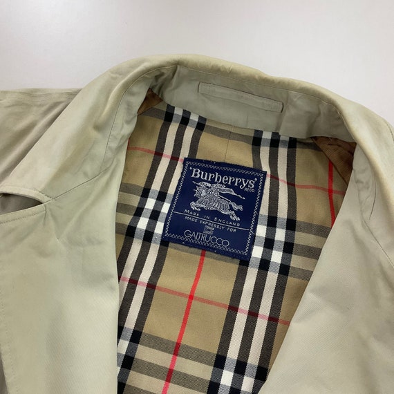 Gabardina vintage de Burberry Abrigo de hombre de talla XL Capa masculina usada Etsy Espana