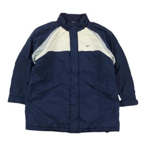 Vintage Nike Swoosh Winter Jacke - XL Size Men Winter Jacket Male pre-owned padded Jacket