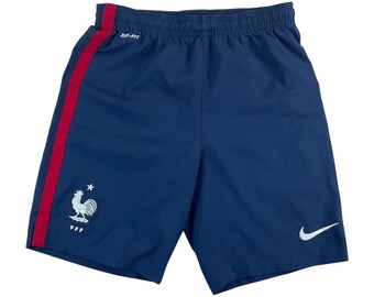 Modern Y2K Women Nike France Sport Shorts - Kids/L Size Female Pant pre-owned sport bottoms