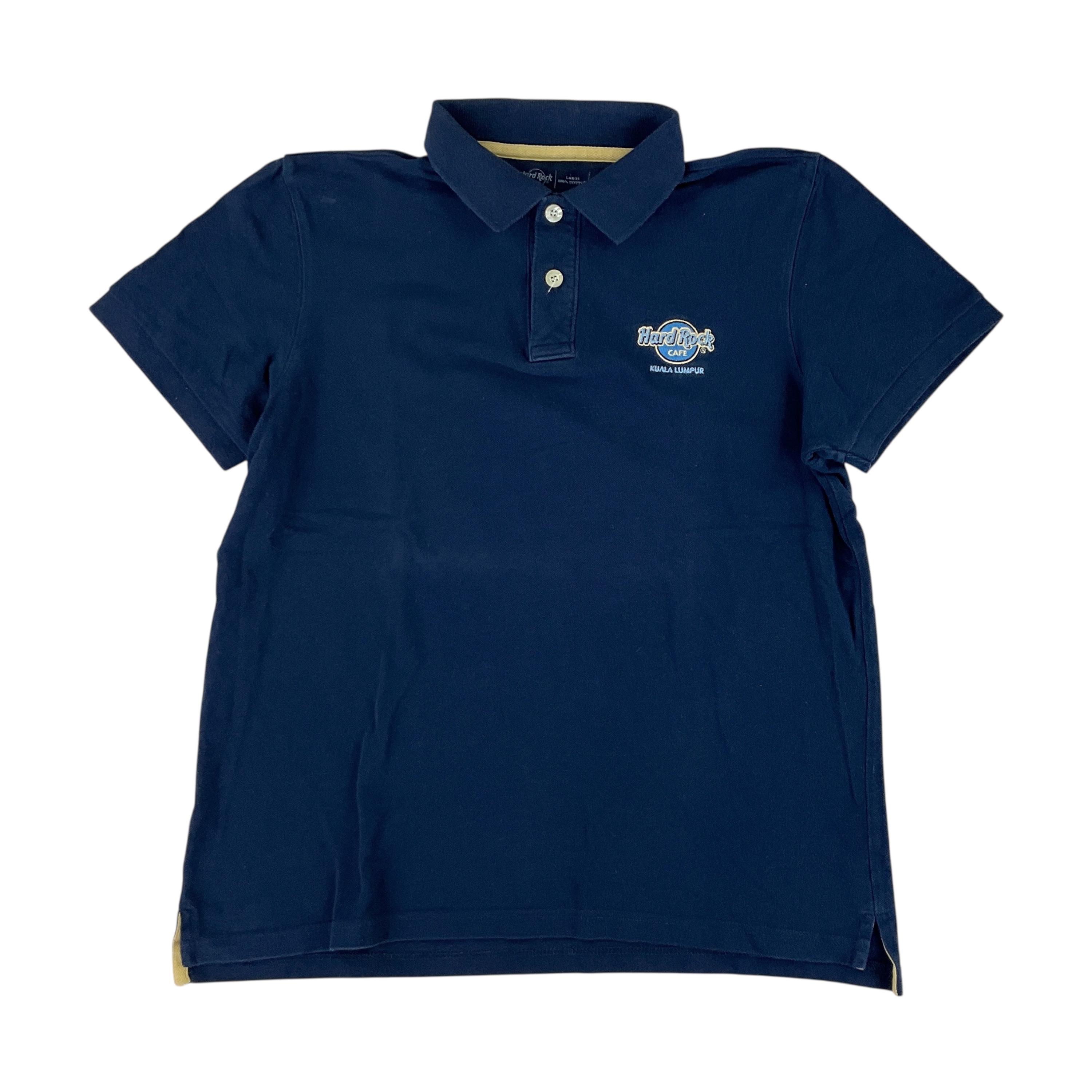 Modern Hard Rock Cafe Kuala Lampur Polo Shirt Large Size Y2K Men