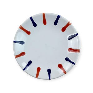Austria Handpainted Gmundner Keramik Unterteller Buntgeflammt Ø11cm Handcrafted Keramos Dishes