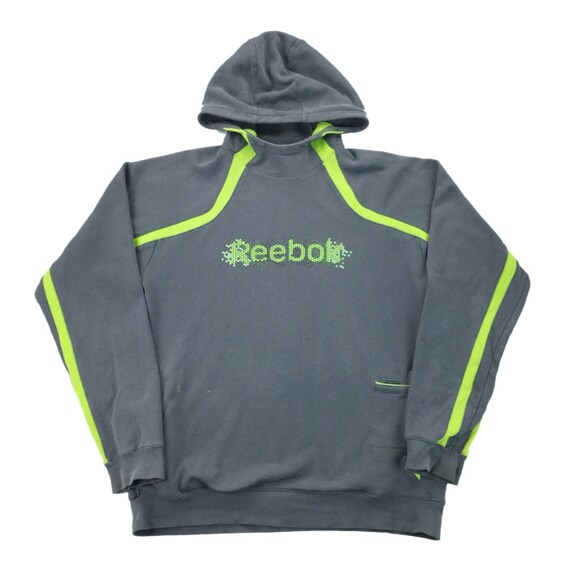 Modern Y2K Reebok Spellout Hoodie - XL Size Men P… - image 1