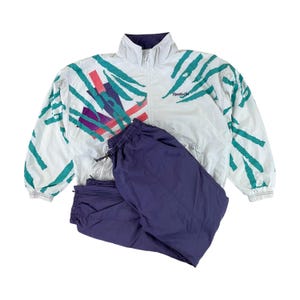 Vintage Reebok 90s Sport Trainingsanzug - XL Size Men Sport Suit Male pre-owned Tracksuit
