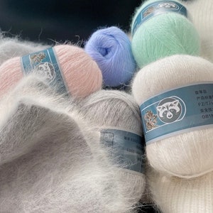 Filato di cashmere 50g+20g, soffice filato di cashmere, filato per maglieria a mano, filato naturale, lana, filato di cashmere di visone