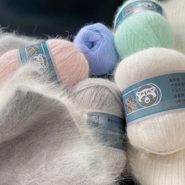 Fil de cachemire 50g + 20g, fil de cachemire moelleux, fil pour tricoter à la main, fil naturel, laine, fil de cachemire de vison