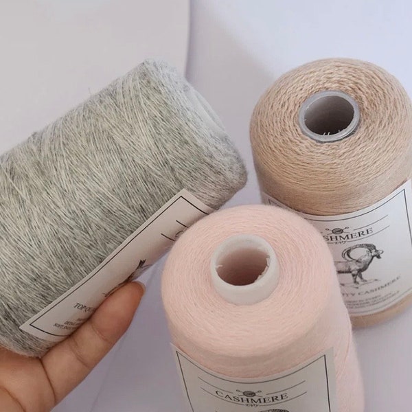 Fil de cachemire, fil de cachemire 100 g, fil de mélange de cachemire, fil de cachemire pour crochet, fil pour tricot, fil de laine de cachemire