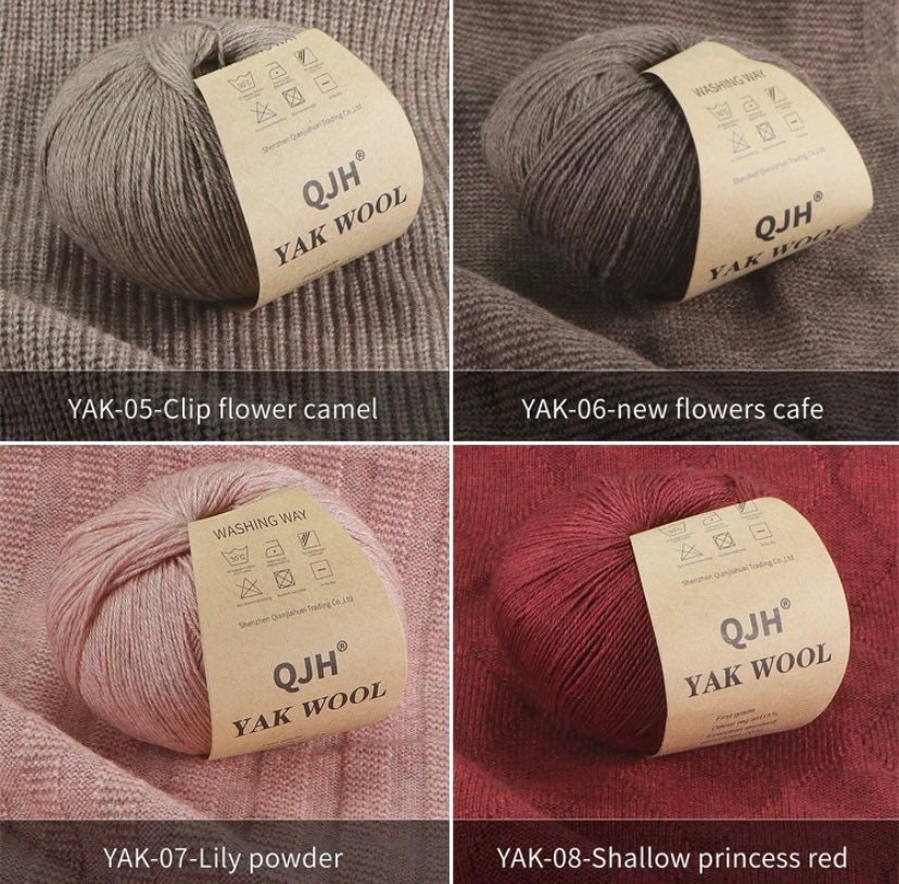 Yak Wool Yarn 500g, 50gx10pcs, Wool Yarn 500g Lot, Knitting Yarn