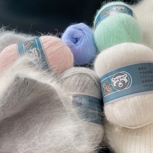 Filato di cashmere 50g+20g, soffice filato di cashmere, filato per maglieria a mano, filato naturale, lana, filato di cashmere di visone