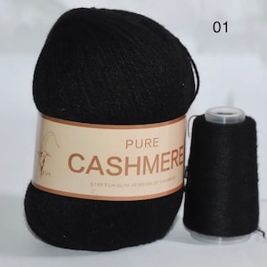 Cashmere Garn 50g+20g, Kaschmirgarn, Garn für Handstricken, natürliches Garn, Wolle, dünnes Kaschmirgarn