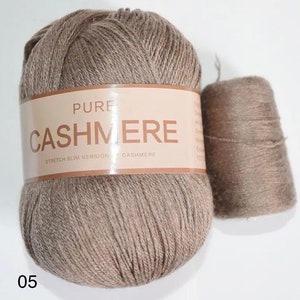 Cashmere Garn 50g+20g, Kaschmirgarn, Garn für Handstricken, natürliches Garn, Wolle, dünnes Kaschmirgarn