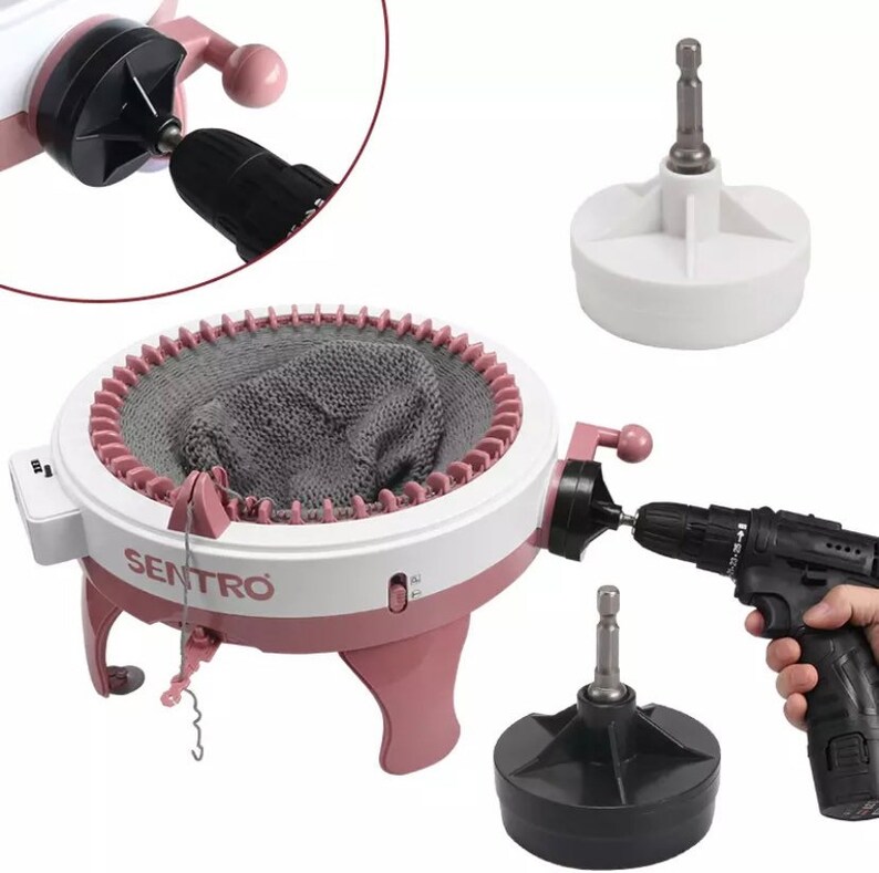Zcvtbye Sentro Breimachine accessoires, vervangende krukas / handvat voor breien maschine, crank handvat adapter, breimachines adapter voor Sentro 22, Sentro 40 en Sentro 48 (ophangnaald