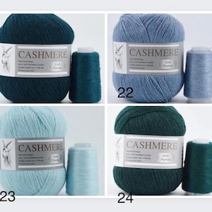 Fil de cachemire mongol 50g20g, fil de cachemire pour tricot à la main, fil de crochet, fil de laine, laine de cachemire, fil de cachemire, fil de cachemire naturel image 8