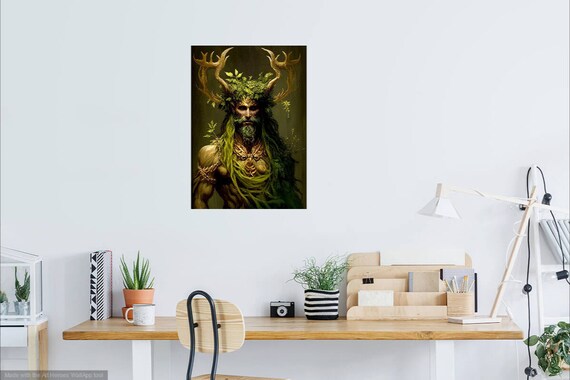 Cernunnos Celtic God of Nature Digital Art the Horned God Digital