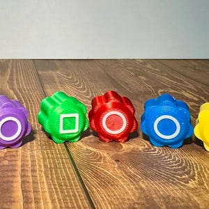 3D Printed Gonggi Set – Traditional Korean Jacks Mini-Game – Squid Game-Inspired Collectible Toy – Fun & Challenging Korean Game!