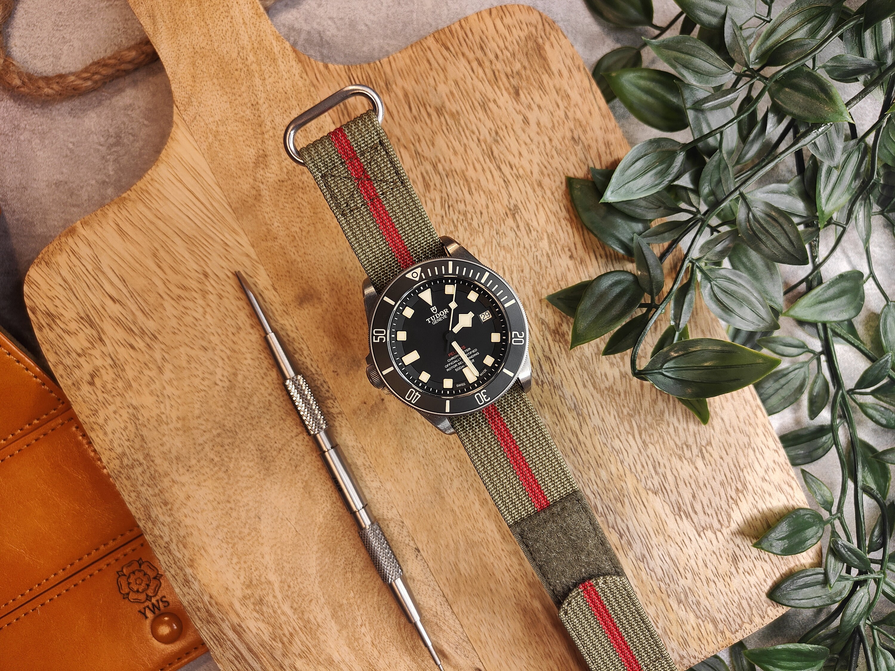 Custom Leather Military Watch Strap