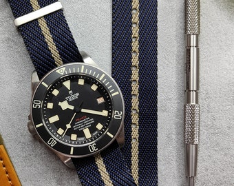 Premium Twill Single Pass for Tudor Watch Strap (20mm 22mm