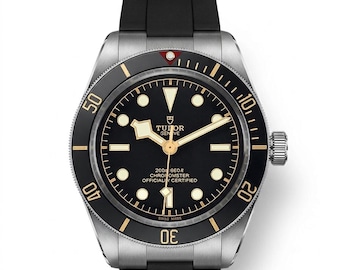 Zintegrowany pasek do zegarka FKM z gumy do Tudor Black Bay 58