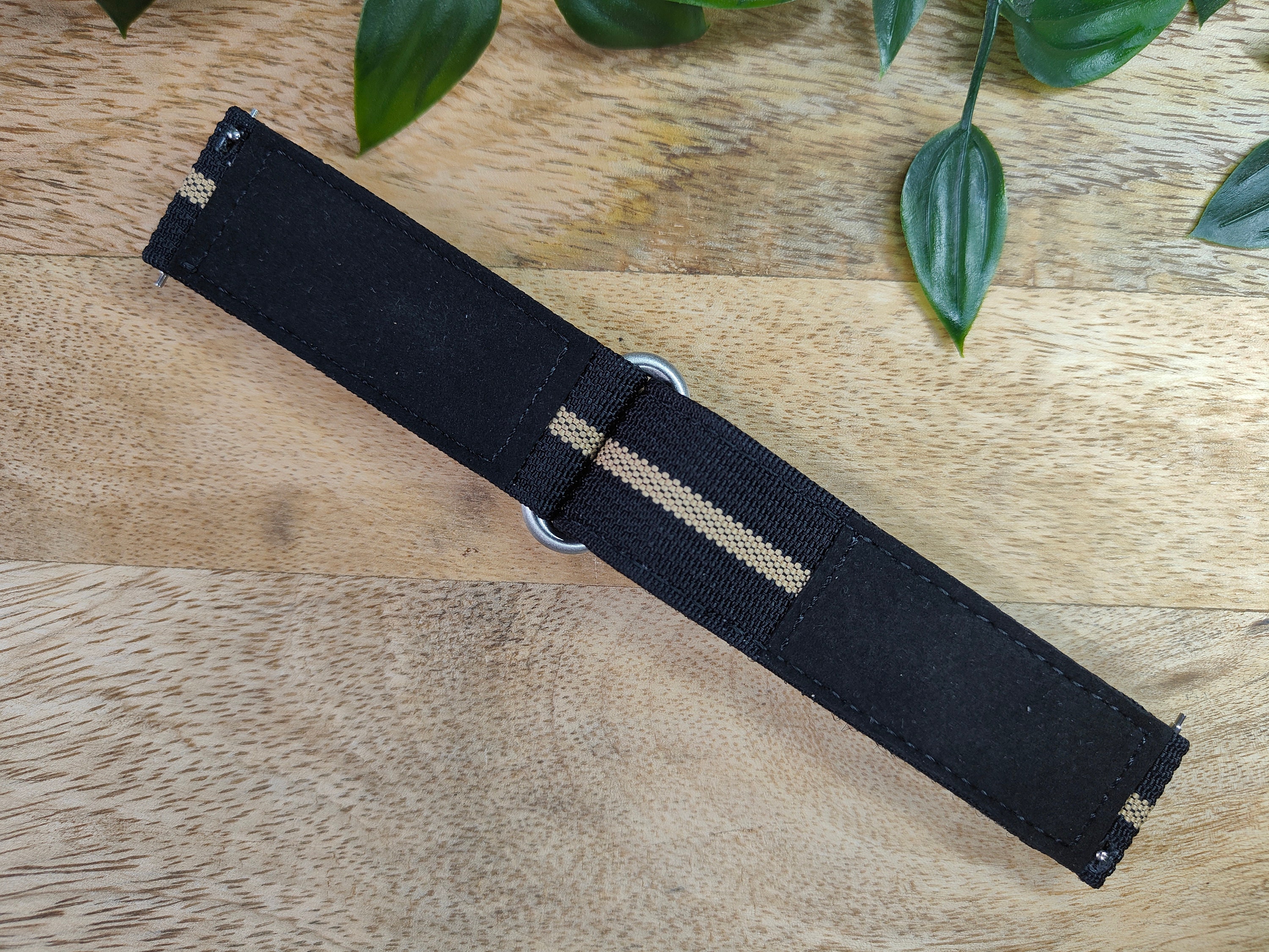 Premium Ribbed Balistic Nylon Two Piece Nato Velcro Watch Strap 20mm 22mm  Black Khaki - Etsy