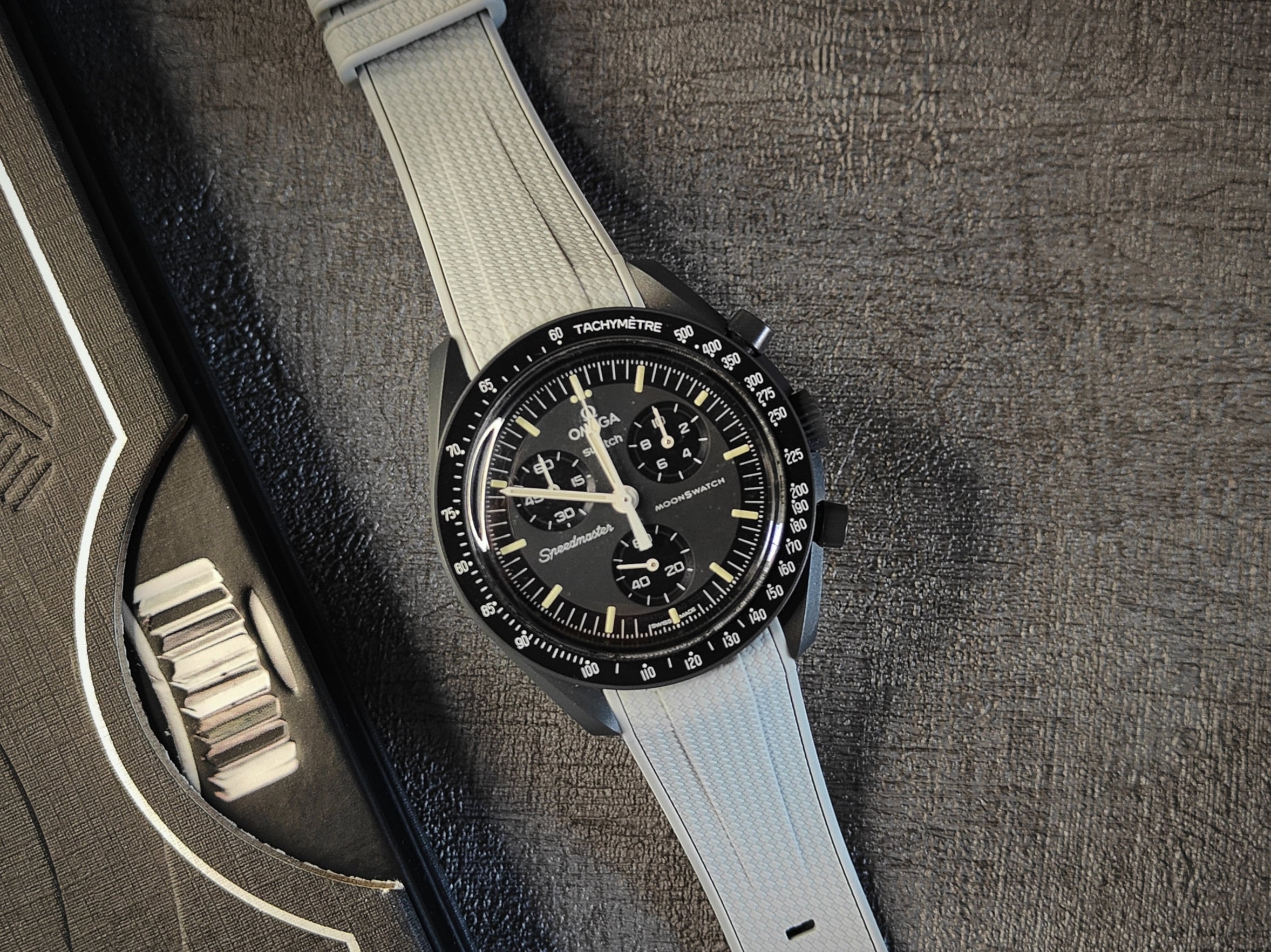 Omega 19mm rubber strap sale