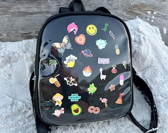 Clear backpack for pins 2025