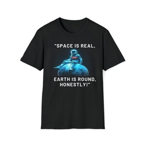 T-shirt Flat Earth/T-shirt théorie du complot/T-shirt Nasa Lies/T-shirt unisexe style doux et nouveauté/S - 4XL