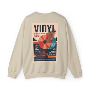 Vinyl Records Sweatshirt/My Kind Of Play Logo On Front/Unisex/Heavy Blend Crewneck
