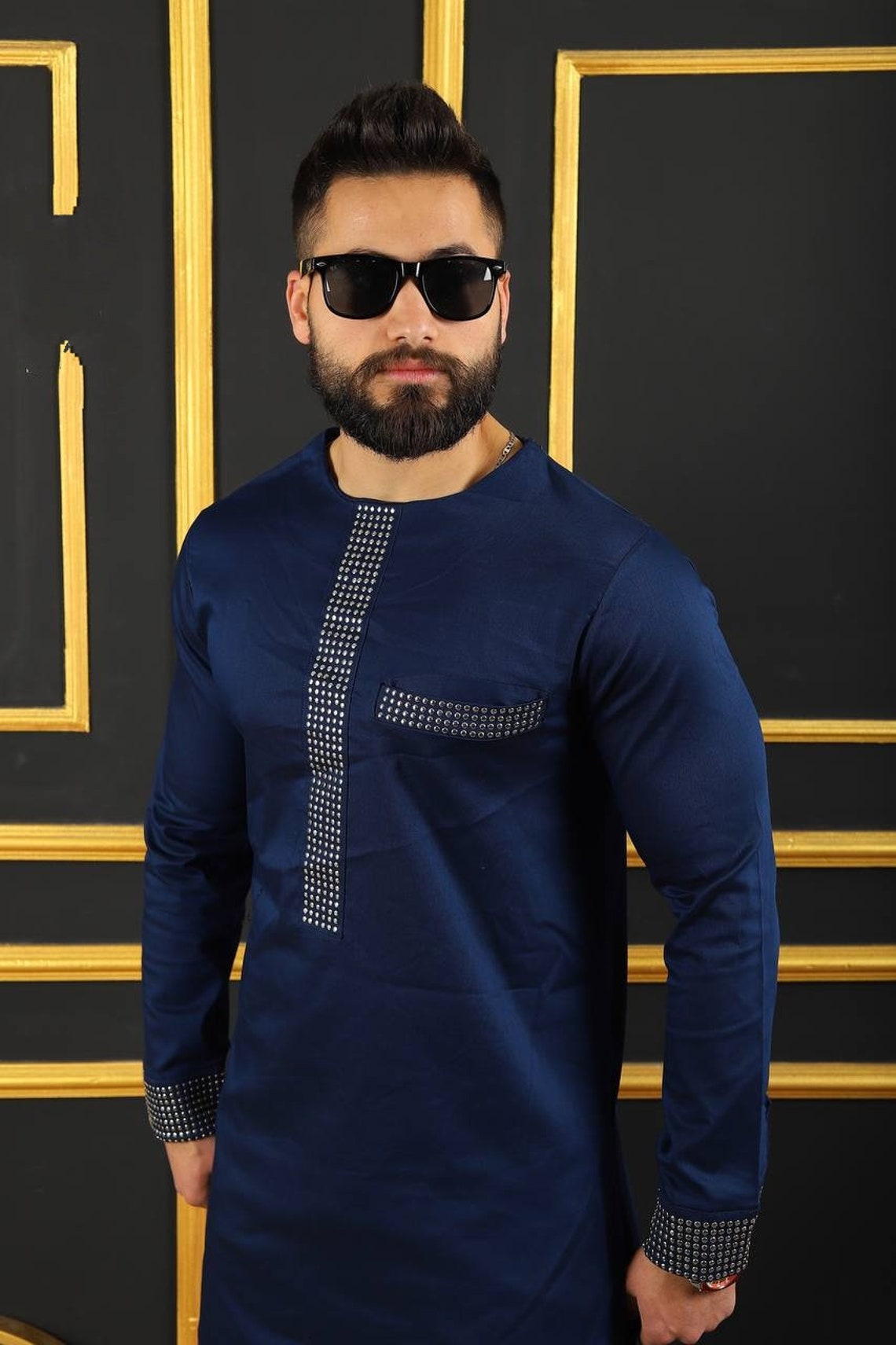 African Men Kaftan / African Men Clothing Nigerian Men Outfits Etsy