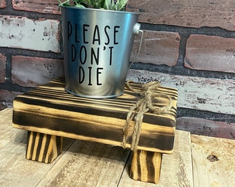 Reclaimed Wood Plant Stand