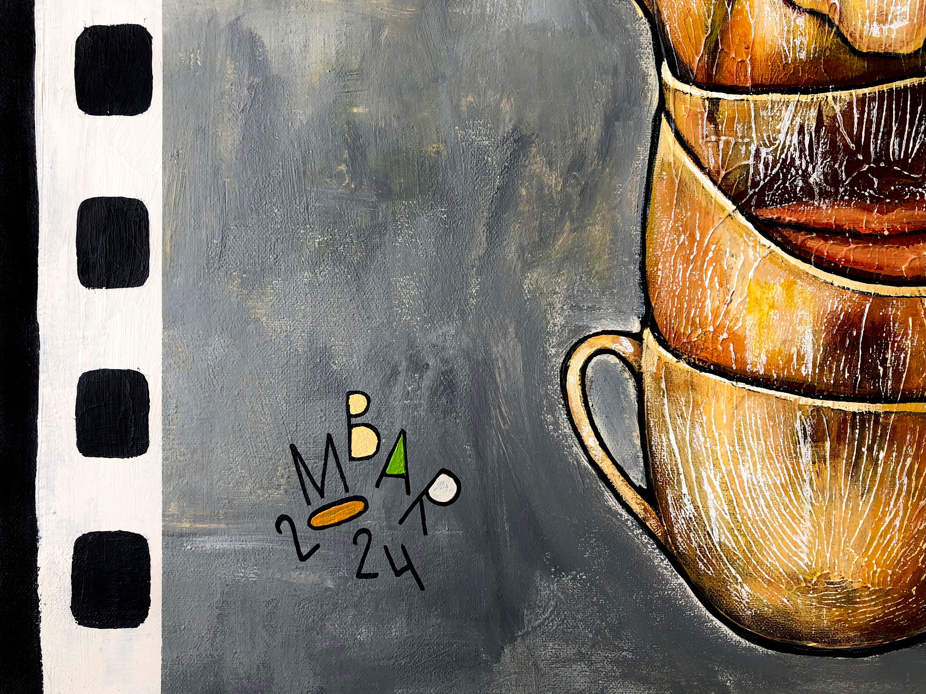 25th Frame Effect Examples Original Acrylic Painting