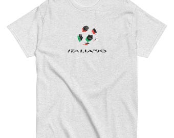 Italia 90 - World Cup Retro Logo (Distressed style) - Classic T-Shirt