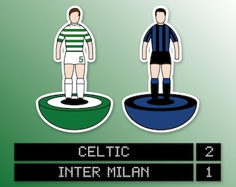 Celtic 2 Inter Milan 1 (1967) - Subbuteo - Classic T-Shirt