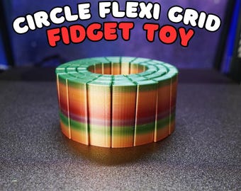 Flexi Grid Circle Articulating Fidget Toy